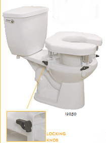 Open Padded Raised Toilet Seat